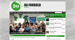 Desktop Screenshot of jai-fodbold.dk