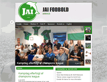 Tablet Screenshot of jai-fodbold.dk